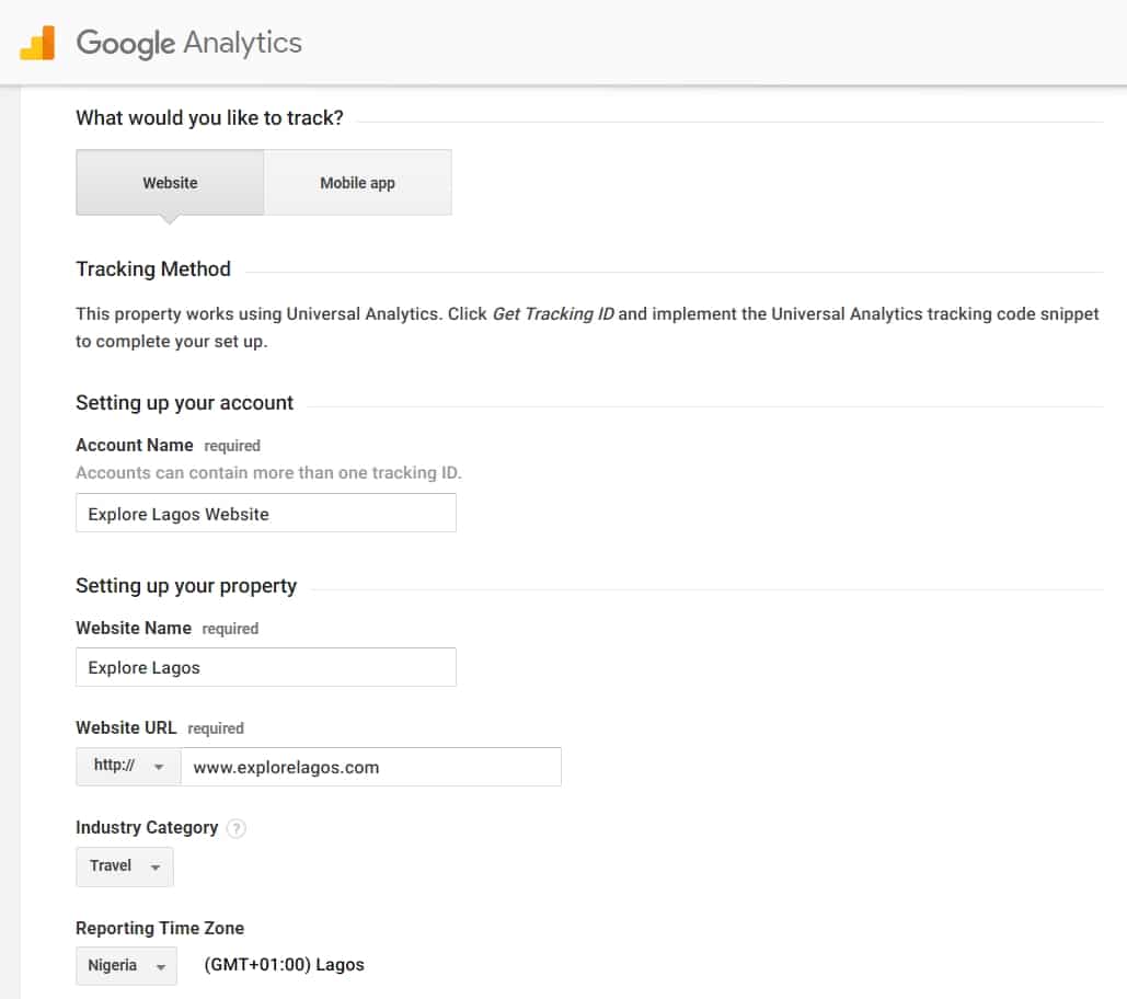 Analytics Account Setup Guide